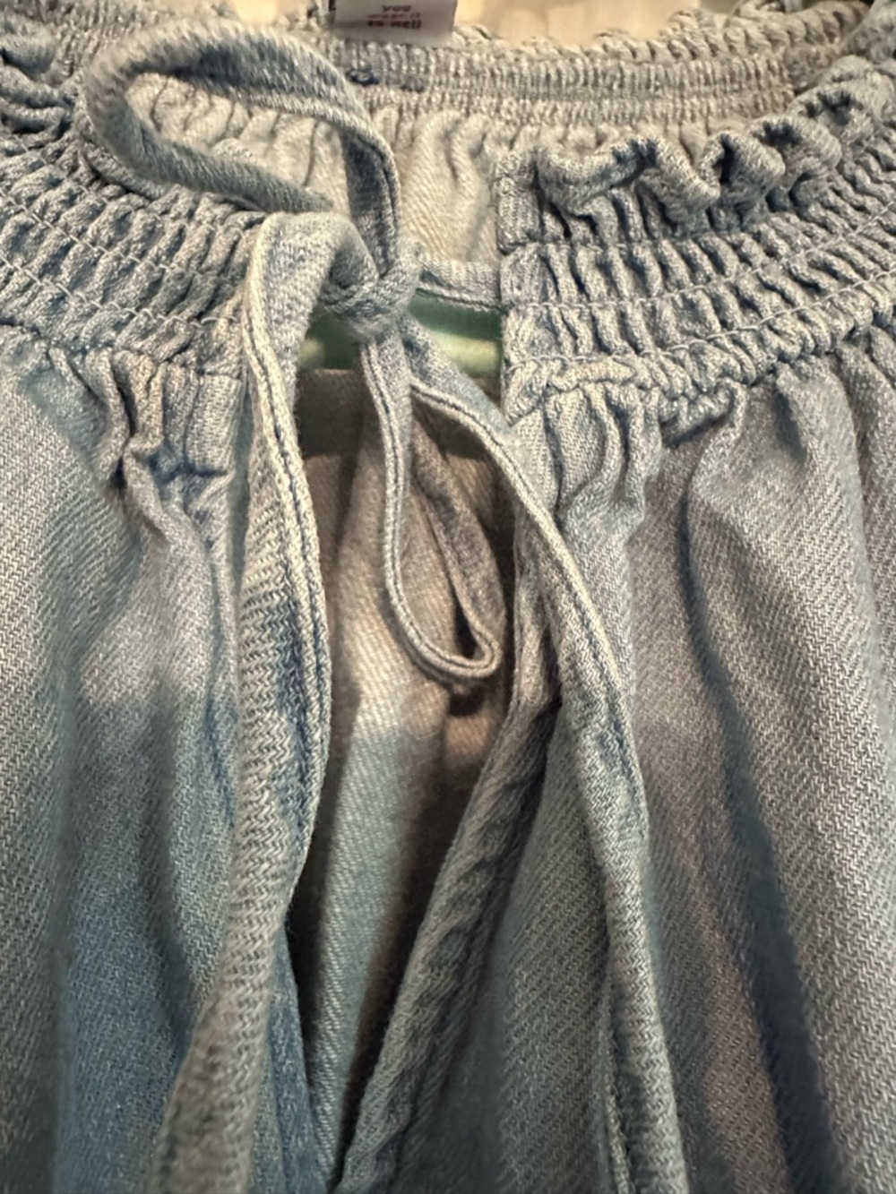Old Navy Light Blue Cotton Tunic Dress with Pocketa - Picture 8 of 10